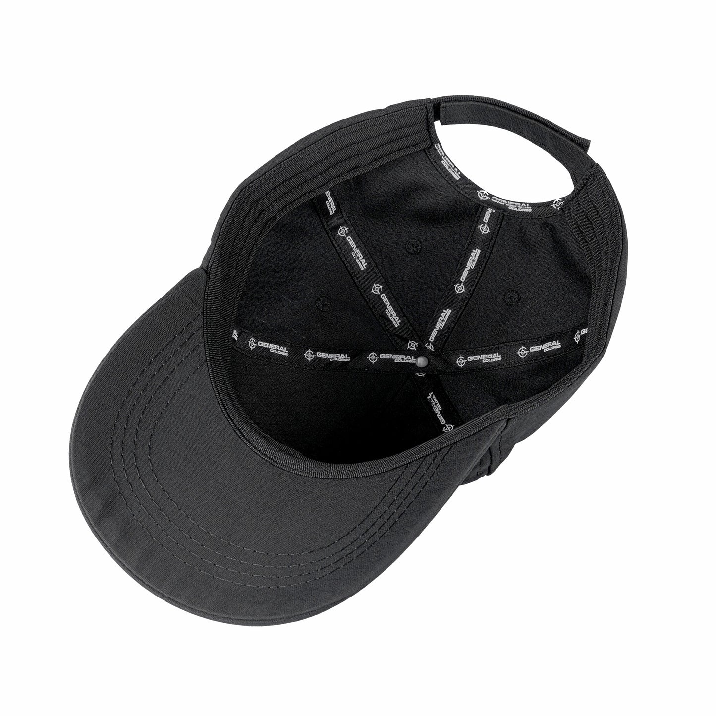 Boné Preto Em Rip Stop General Coldres