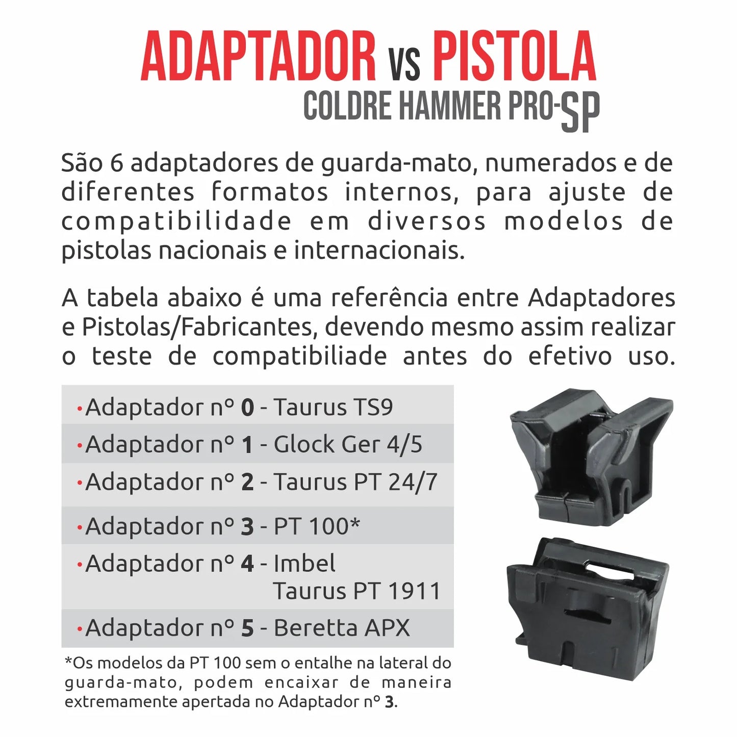 Coldre Hammer PRO-SP Bélica - Coxa