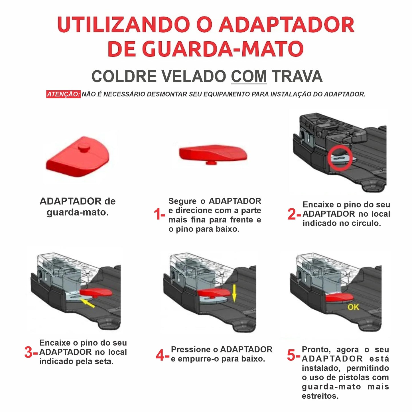 Coldre Velado Com Trava Bélica
